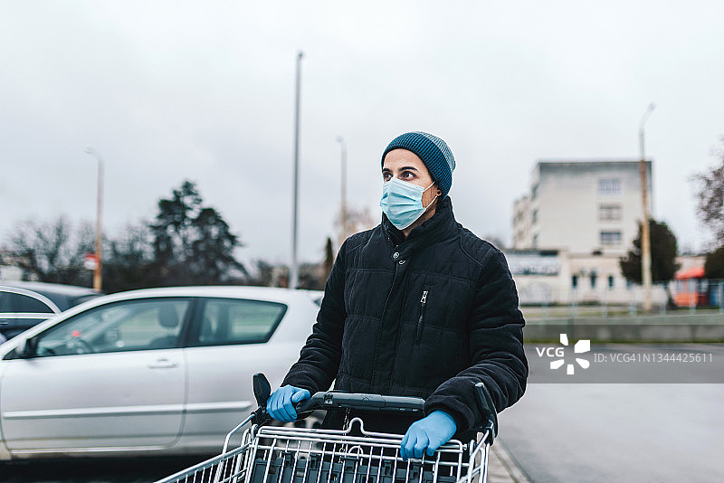 新冠疫情期间的消费主义/购物图片素材