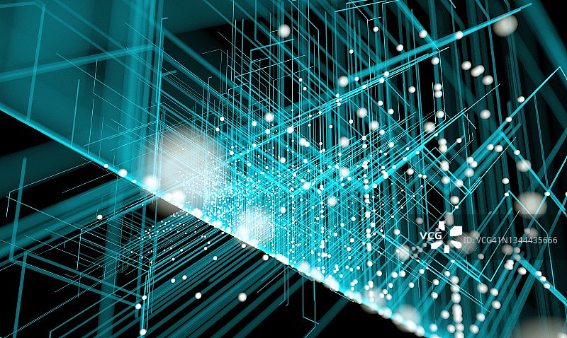 青色科技感背景图片图片素材