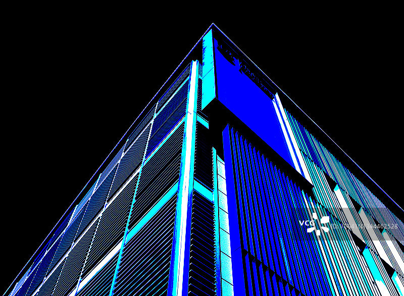 蓝色角落图片素材