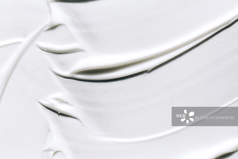 白色奶油纹理背景，适用于完美肌肤的润肤露，扁平风格图片素材