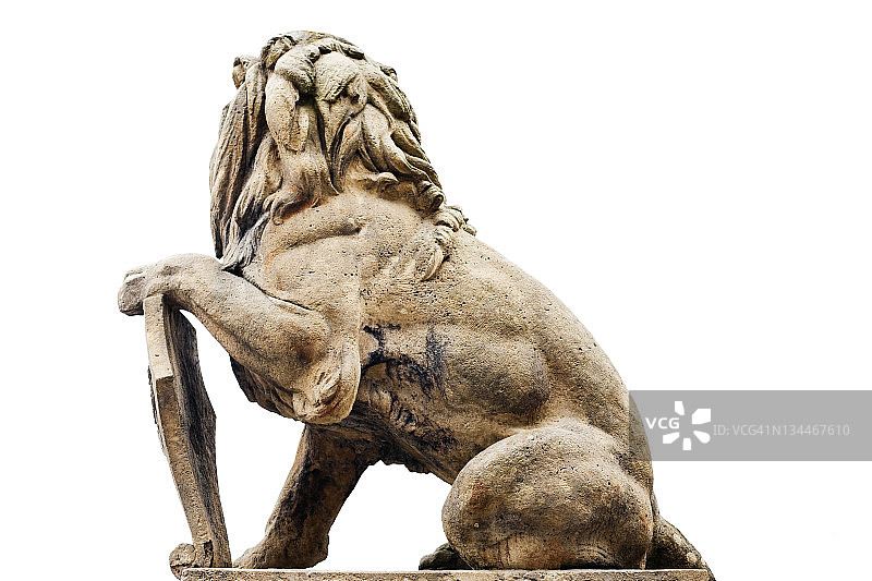 维也纳英雄广场的狮子雕像，奥地利，欧洲图片素材