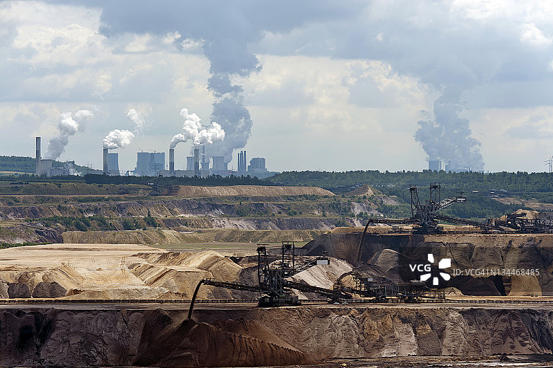 德国北莱茵-威斯特法伦州的加兹韦勒露天矿图片素材