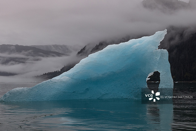 蓝色冰山图片素材