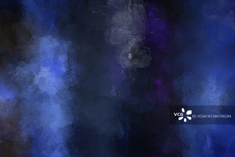 带有笔触的抽象深至浅蓝色油画背景图片素材