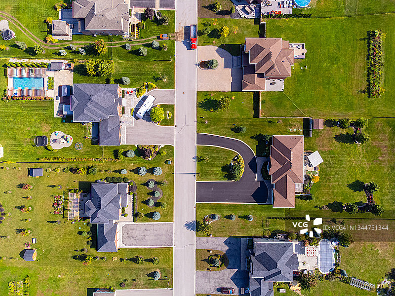 安大略省豪华庄园航拍景观图片素材