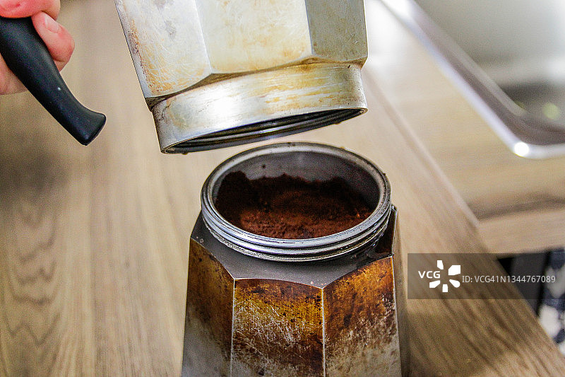 摩卡咖啡壶图片素材