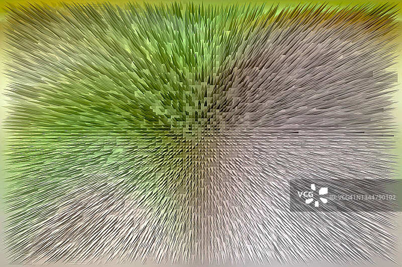 绿色和灰色抽象扭曲金字塔背景或复制空间图片素材