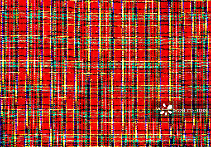 圣诞节格子编织面料图片素材