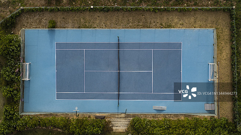 葡萄牙卡斯卡伊斯网球场鸟瞰图图片素材