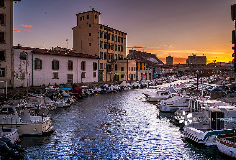 意大利托斯卡纳威尼斯地区来亨图片素材