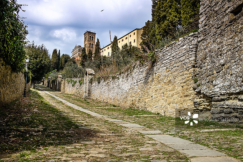 意大利托斯卡纳阿雷佐科尔托纳图片素材