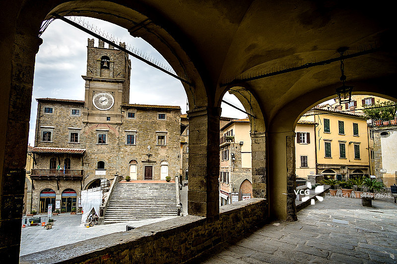 意大利托斯卡纳阿雷佐科尔托纳图片素材