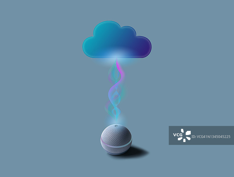 智能音箱与通信技术图片素材