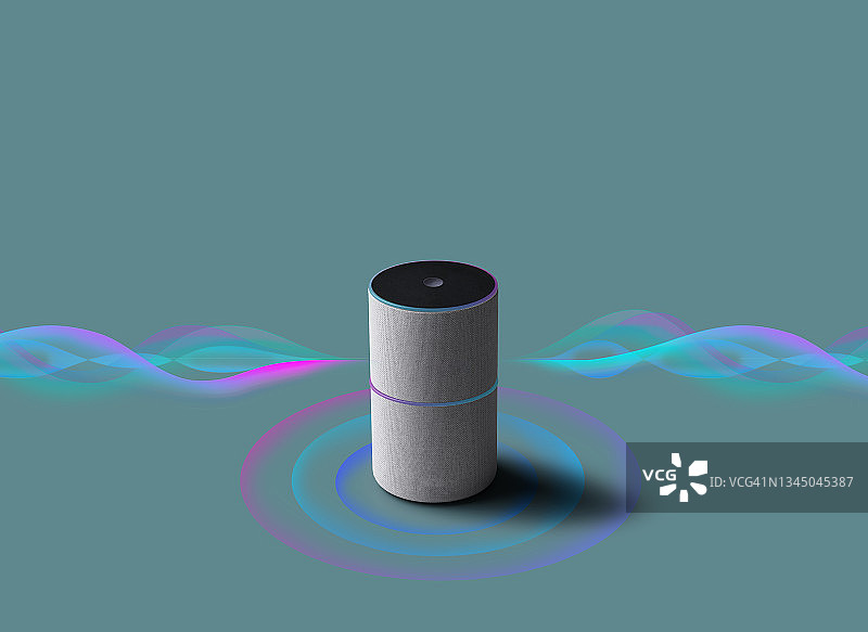 智能音箱与通信技术图片素材