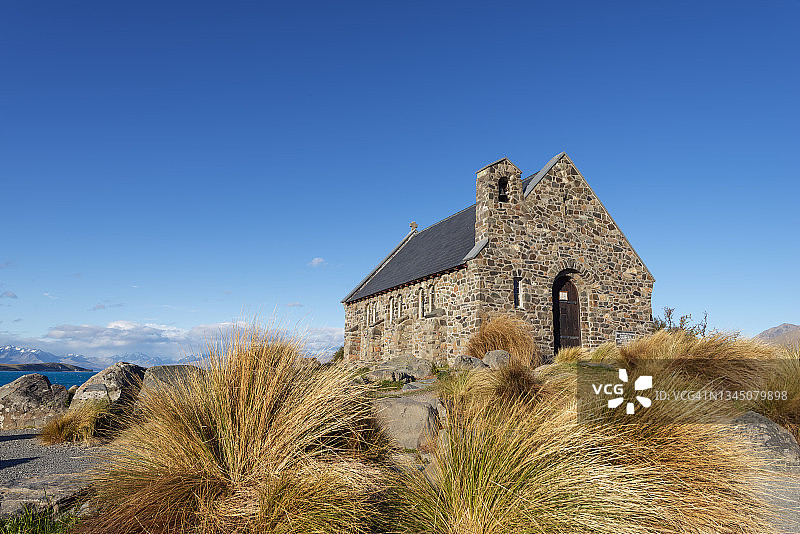 新西兰特卡波湖的好牧羊人教堂图片素材
