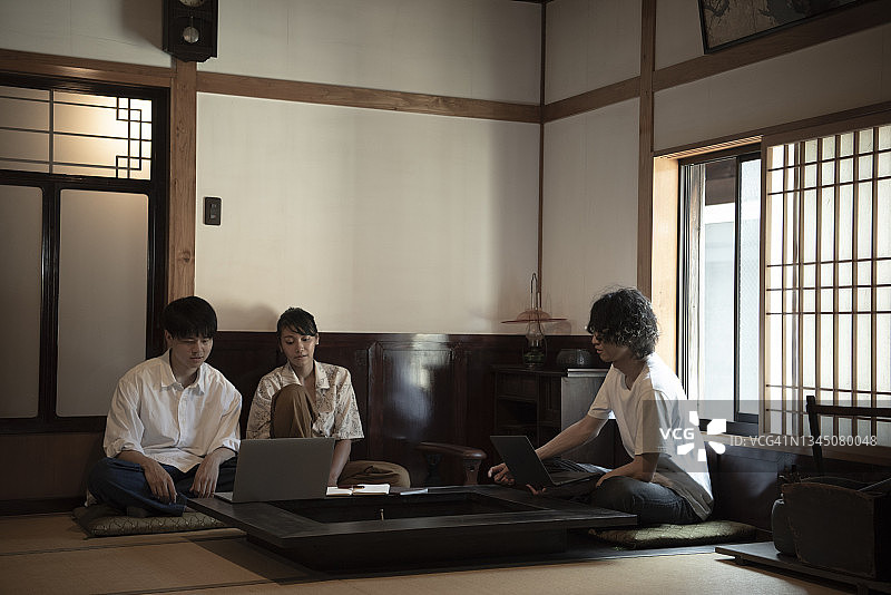 传统日式房屋 - 假期工作图片素材