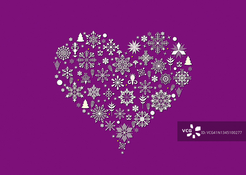 心形抽象圣诞符号图片素材