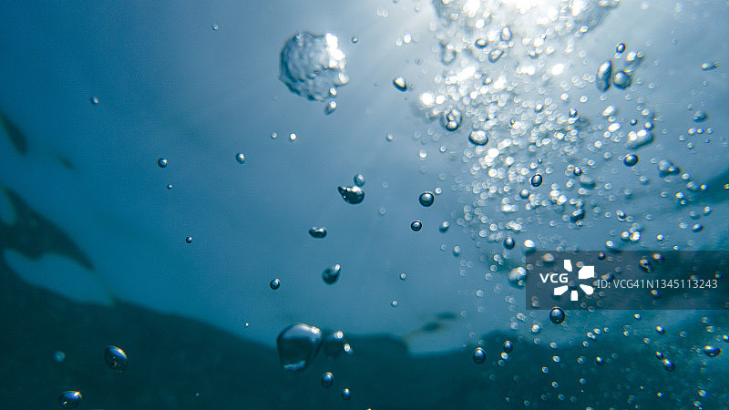 水下摄影：海面图片素材