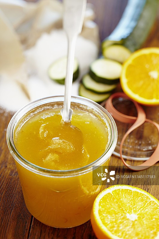 西葫芦橙子果酱图片素材