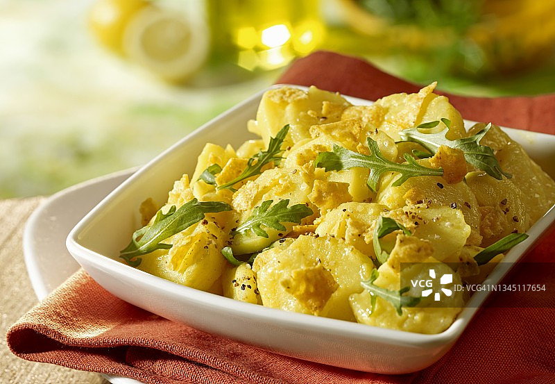 芝麻菜土豆沙拉图片素材