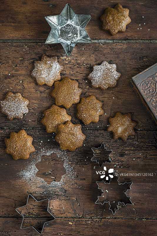 无麸质纯素圣诞姜饼图片素材