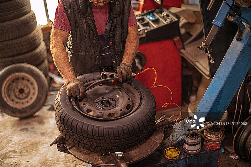 汽车修理工车间图片素材