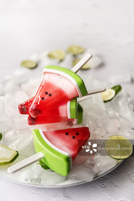 西瓜冰棒图片素材