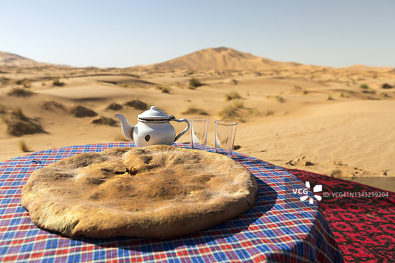 摩洛哥的马德福纳“柏柏尔披萨”图片素材