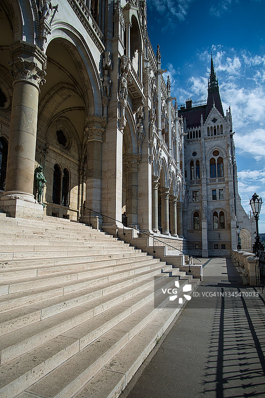 匈牙利布达佩斯：国会图书馆入口图片素材