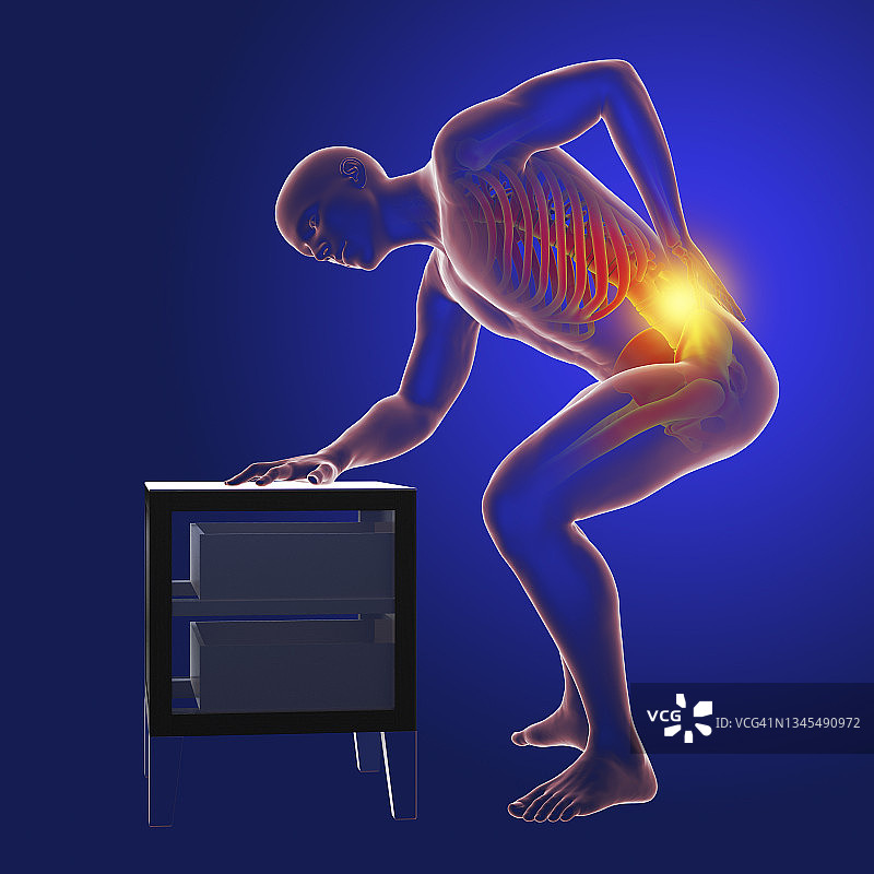 背痛插图图片素材