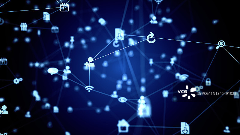 社交网络概念插图图片素材