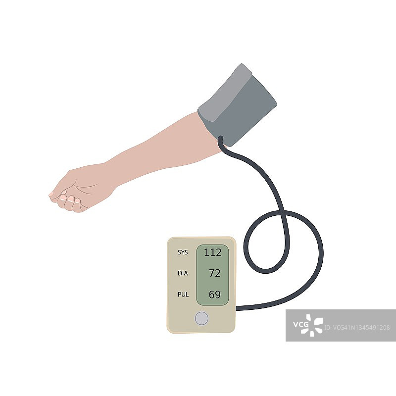 正常血压示意图图片素材