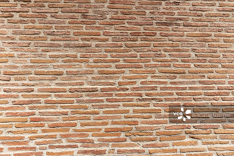 带有暗角的古老红色砖墙纹理背景图片素材
