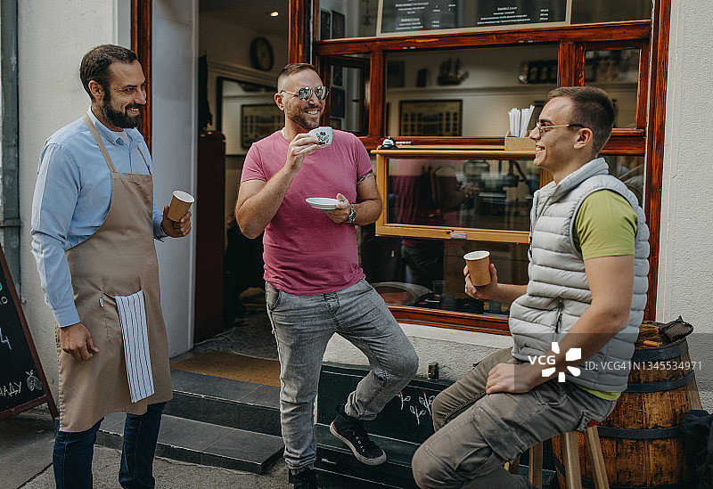 咖啡店门前图片素材