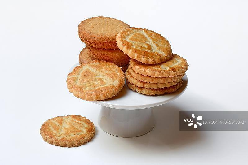 传统法式甜味 galettes，来自法国布列塔尼的饼干图片素材