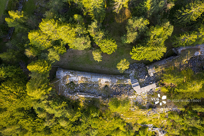 Forte Carriola，奥匈帝国军事堡垒，位于意大利特伦托图片素材