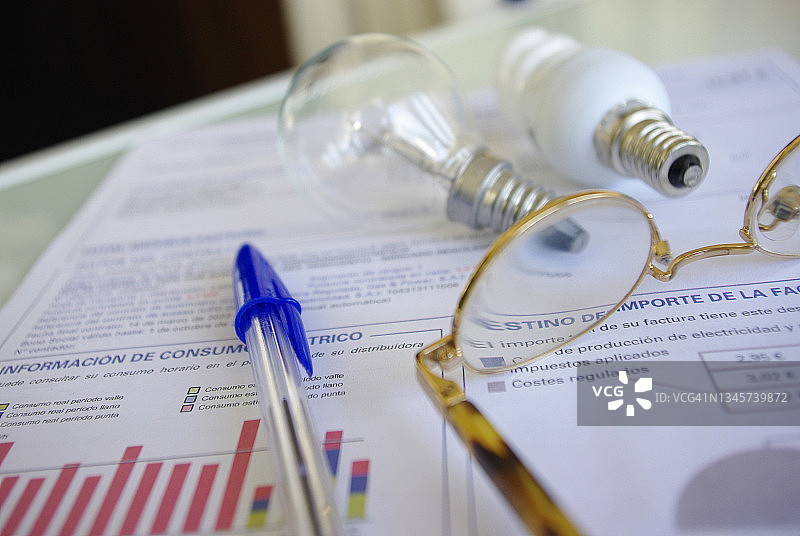 电价账单图片素材