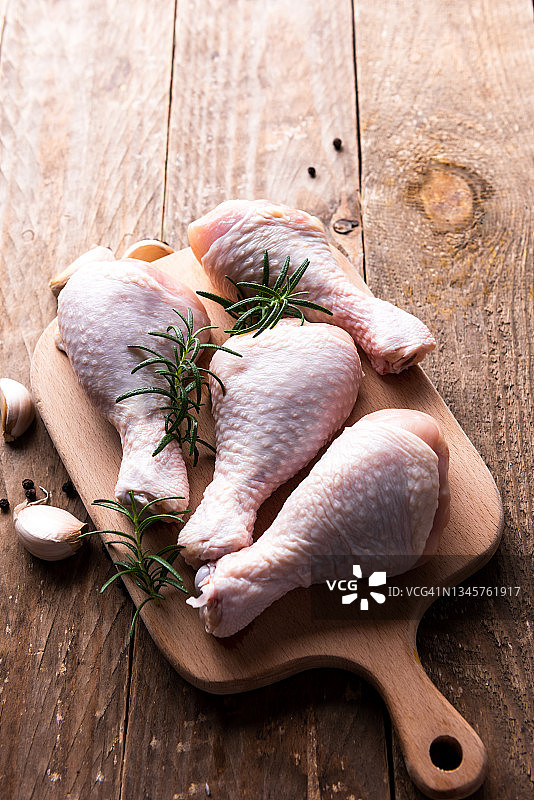 生的鸡腿图片素材