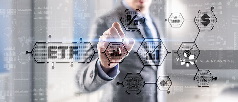 交易所交易基金ETF投资者概念图片素材