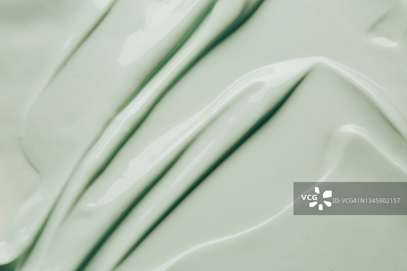 绿色奶油纹理背景（扁平风格）图片素材