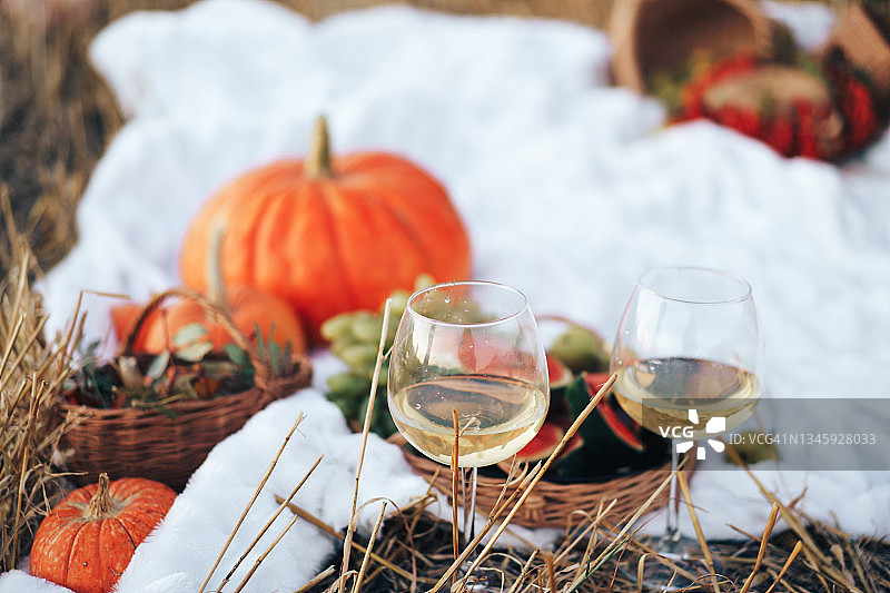 两杯葡萄酒图片素材