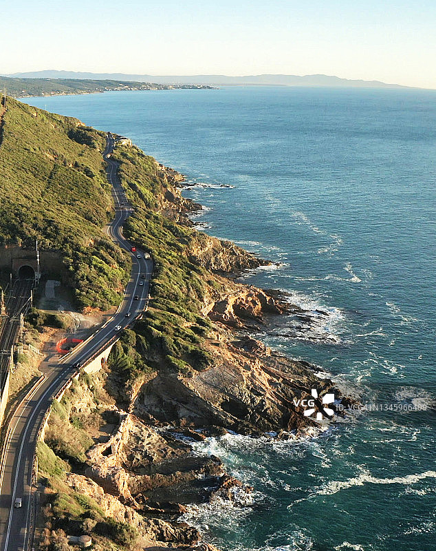 沿海公路航拍图片素材
