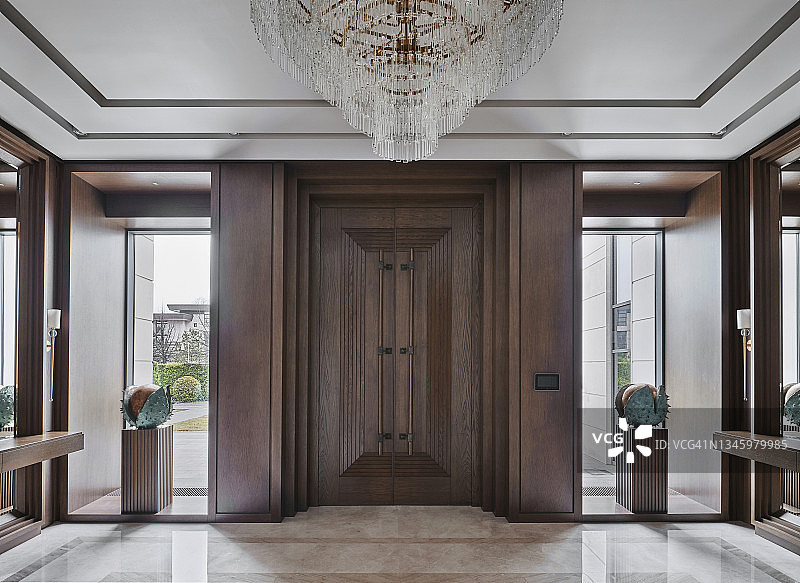 私人别墅的入口大厅图片素材