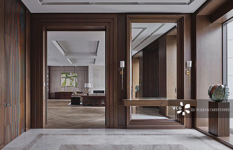 私人别墅的入口大厅图片素材