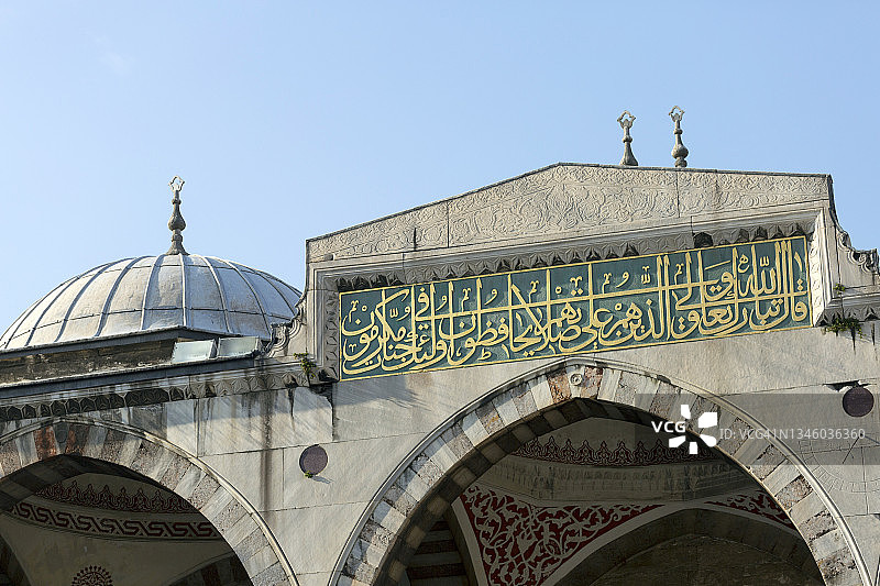 蓝色清真寺/苏丹艾哈迈德清真寺，土耳其伊斯坦布尔图片素材