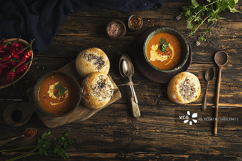 香辣番茄汤图片素材