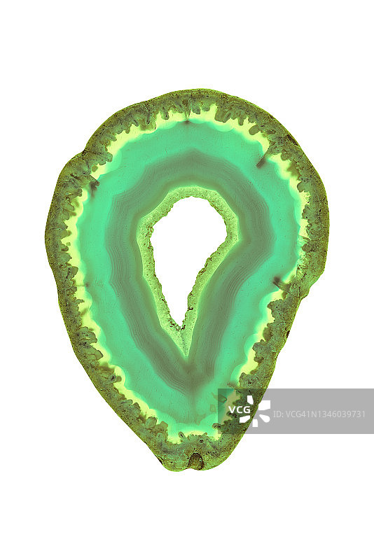 具有晶体纹理的条带玛瑙石样本图片素材