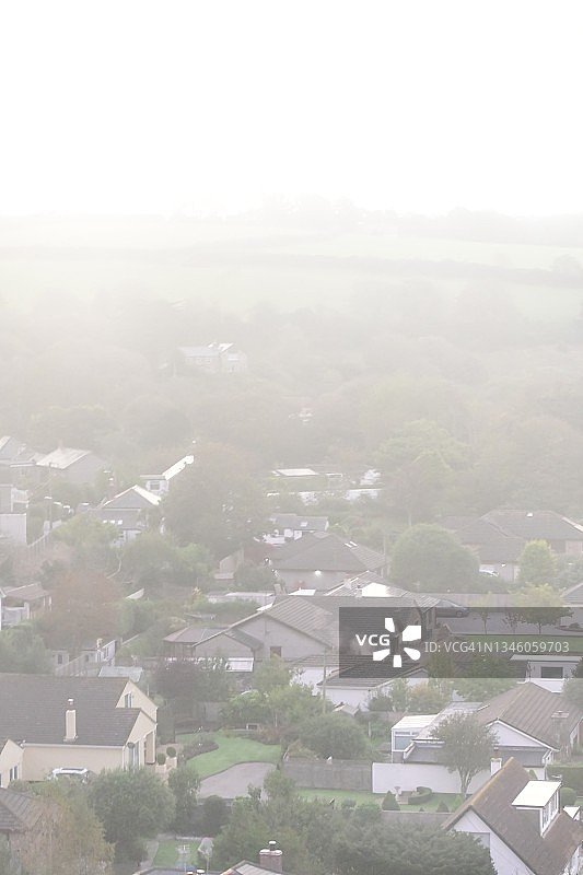 康沃尔的黎明云彩、大海与风景图片素材