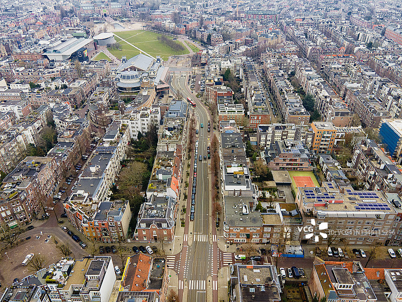 阿姆斯特丹国立博物馆区域鸟瞰图片素材