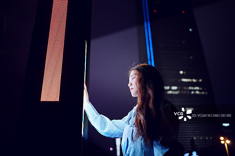 连接未来，中国上海图片素材